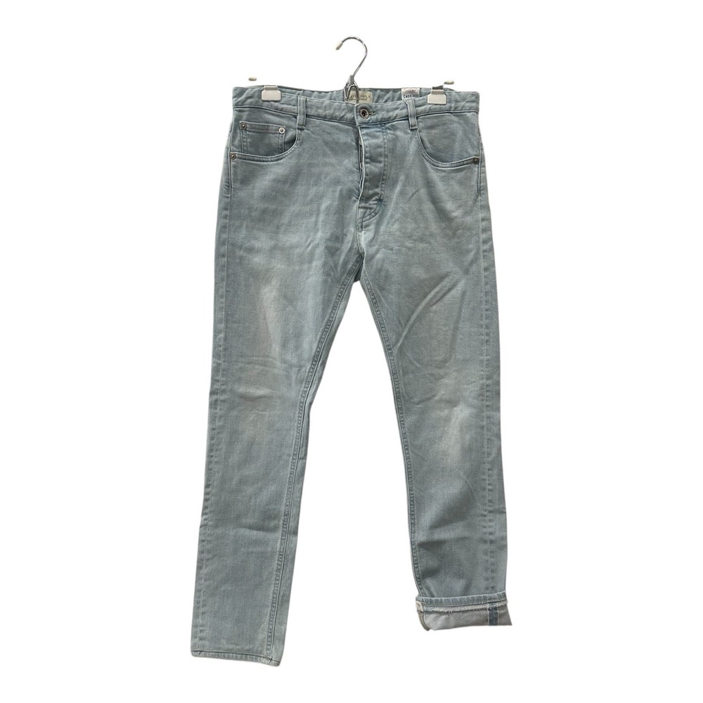 Suitsupply Denim Goods Selvedge Candiani Lt Wash Blue Slim Fit Jeans Mens 32x29